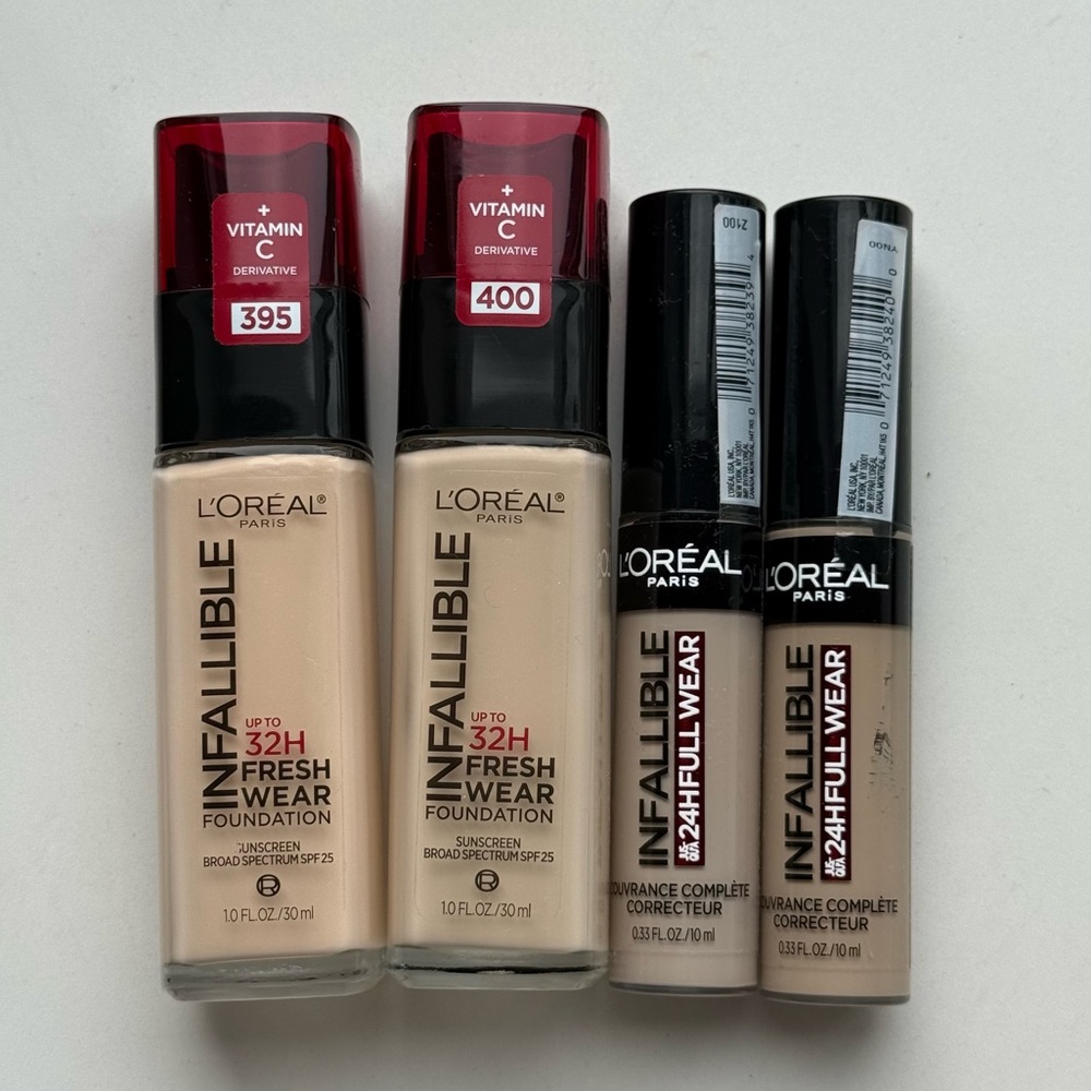 Brand New L'Oreal Foundations + Concealers